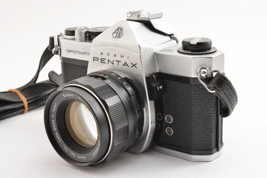 ASAHI PENTAX SPOTMATIC SP SLR Camera Super-Takumar 55mm f/1.8 Lens JAPAN【Exc+5】