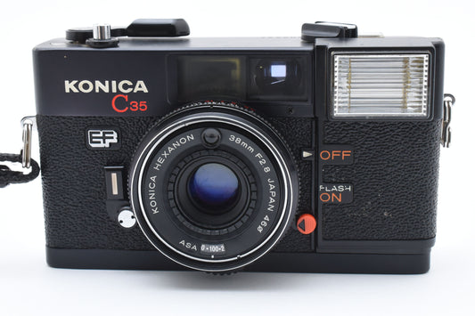 Konica C35 Point&Shoot 35mm Film Camera EF 38mm f2.8 Lens From JAPAN【Exc+5】