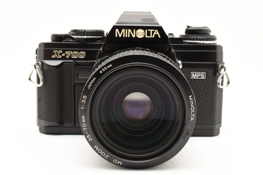 MINOLTA X-700 SLR Film Camera New MD ZOOM 35-70mm f/3.5 Lens JAPAN【Exc+3】