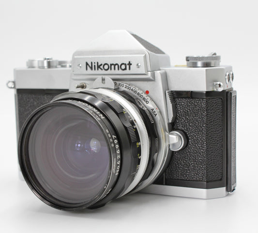 Nikon Nikomat FT 35mm Film Camera Nikkor H 28mm f/3.5 Non Ai Japan【Very good】