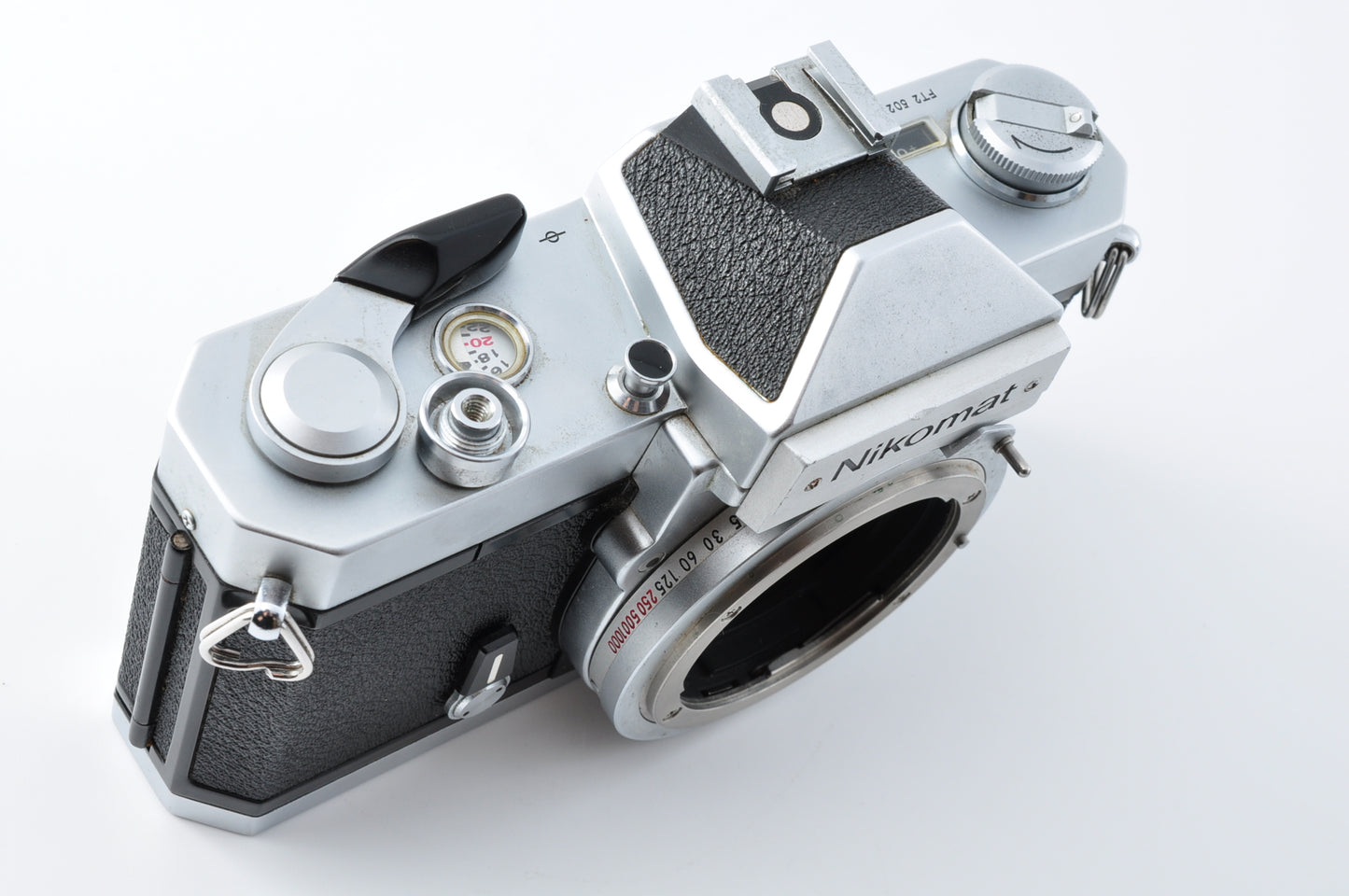 Nikon Nikomat FT2 SLR Film Camera Silver Non Ai Nikkor 50mm f/2 JAPAN【Exc3+】