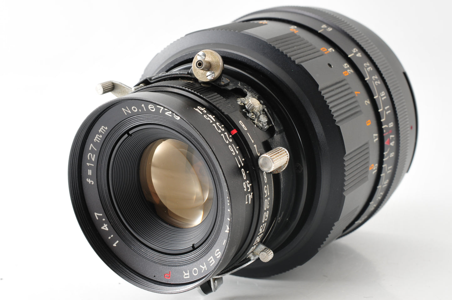 Mamiya Universal Press Sekor P 127mm f/4.7 Polaroid Back Photo Adapter【Exc4+】