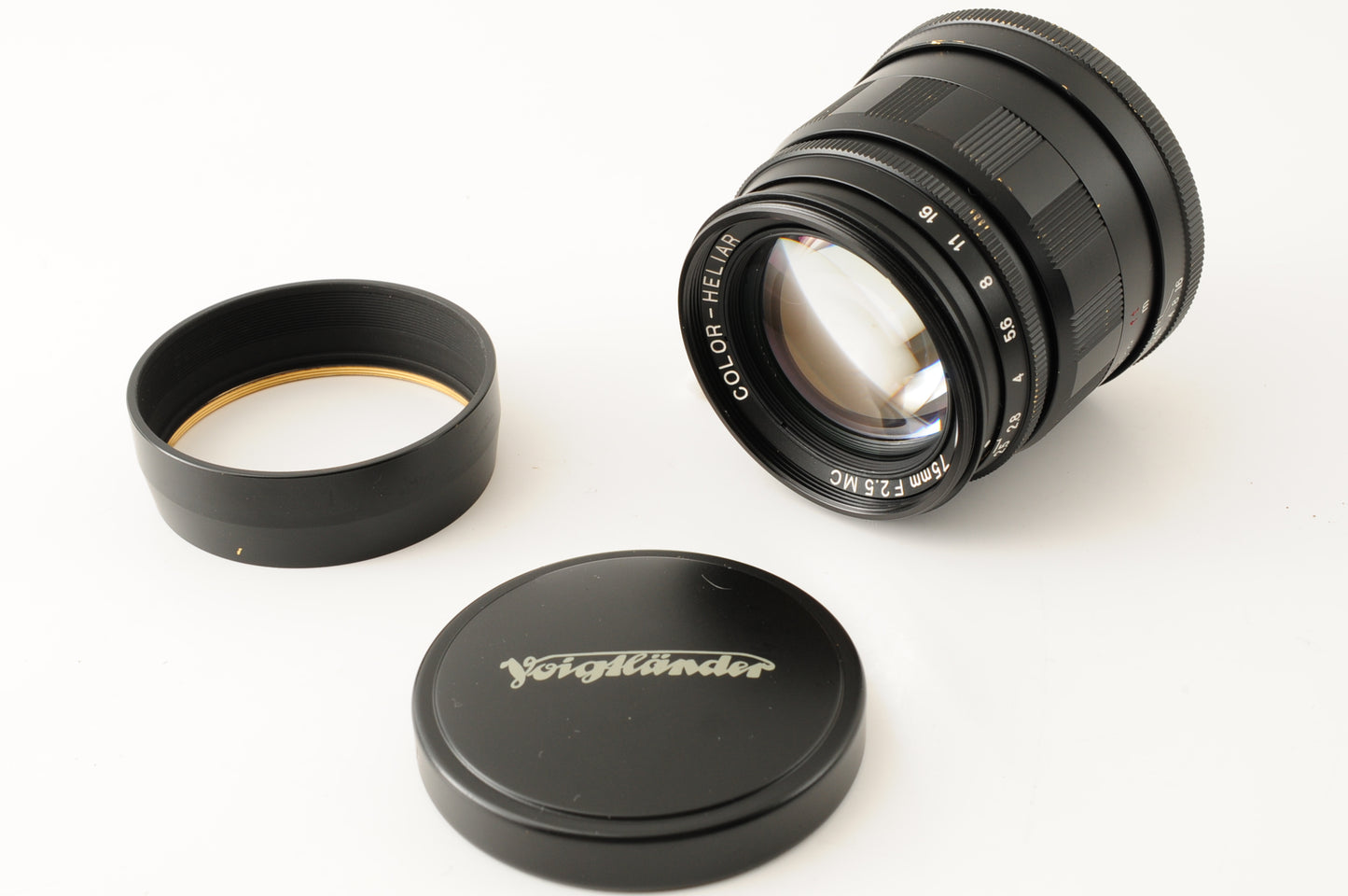 Voigtlander Color Heliar 75mm f/2.5 MC Black L39 LTM Leica Lens JAPAN【Excellent】