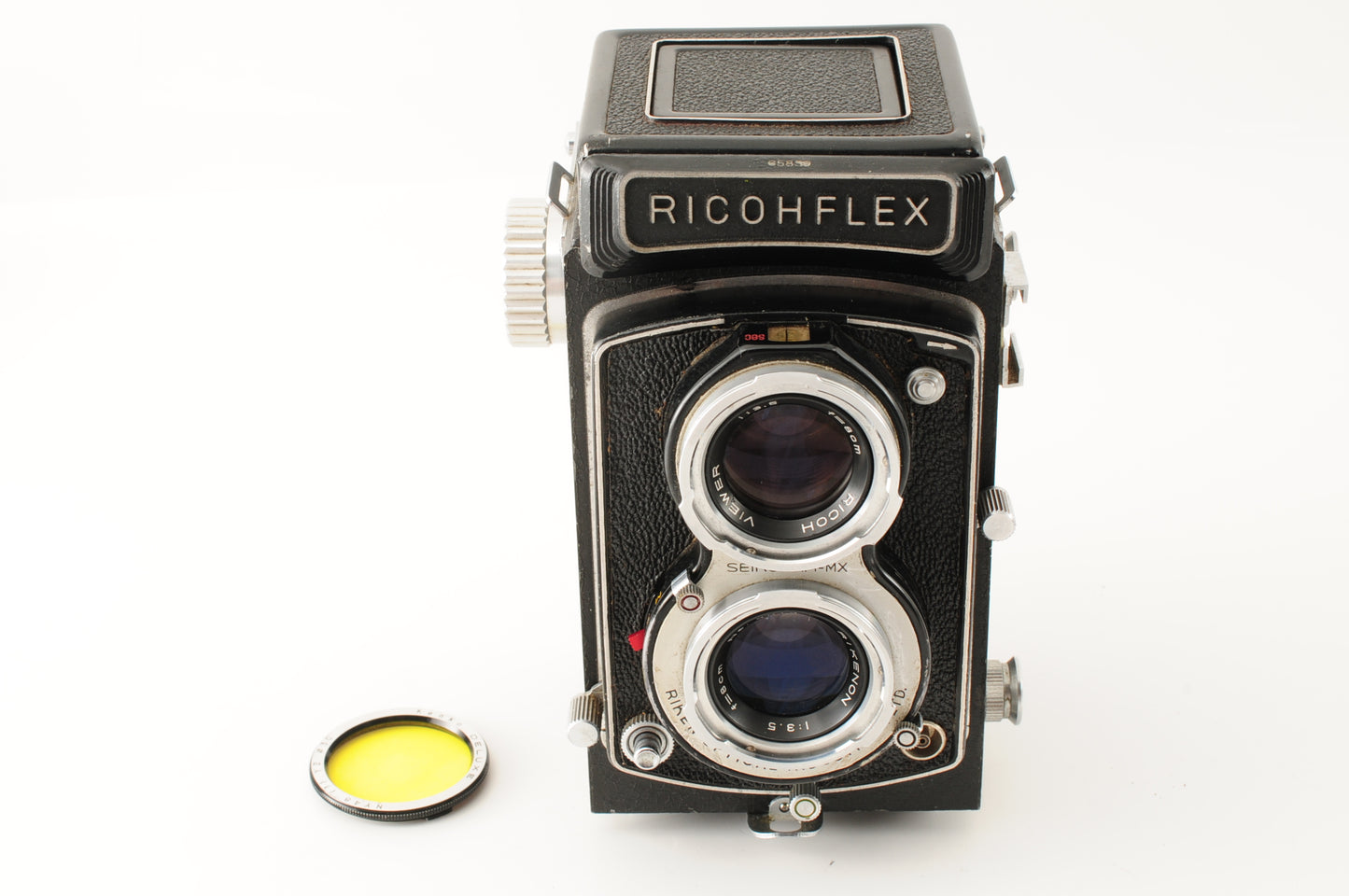 Ricoh Ricohflex New Dia L 6x6 TLR Film Camera w/ 80mm 8cm F3.5 Lens JAPAN【Exc5+】