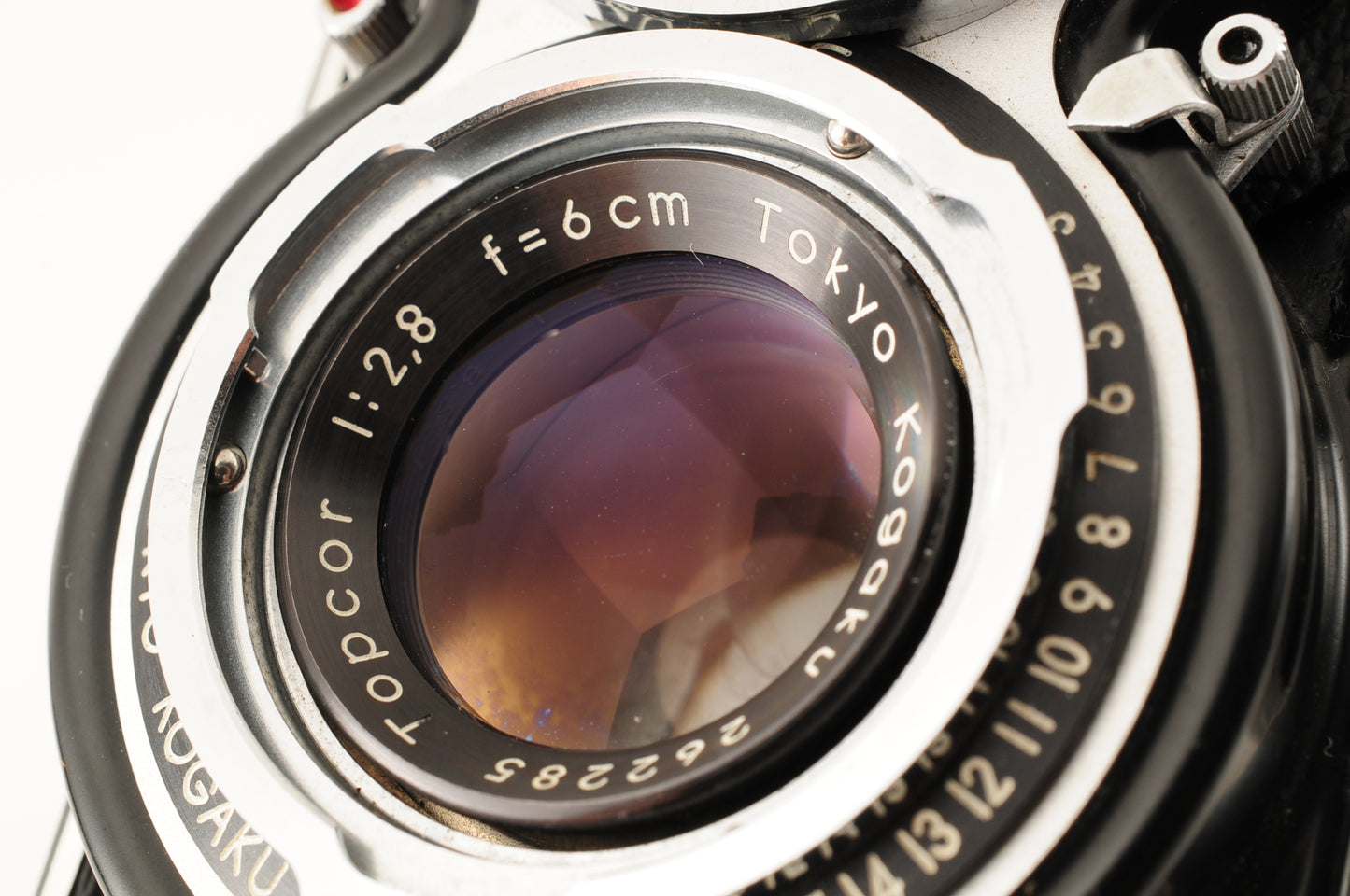 Primo-JR 4x4 TLR Film Camera Tokyo Kogaku Topcor 60mm 6cm F2.8 Lens【Exc3+】