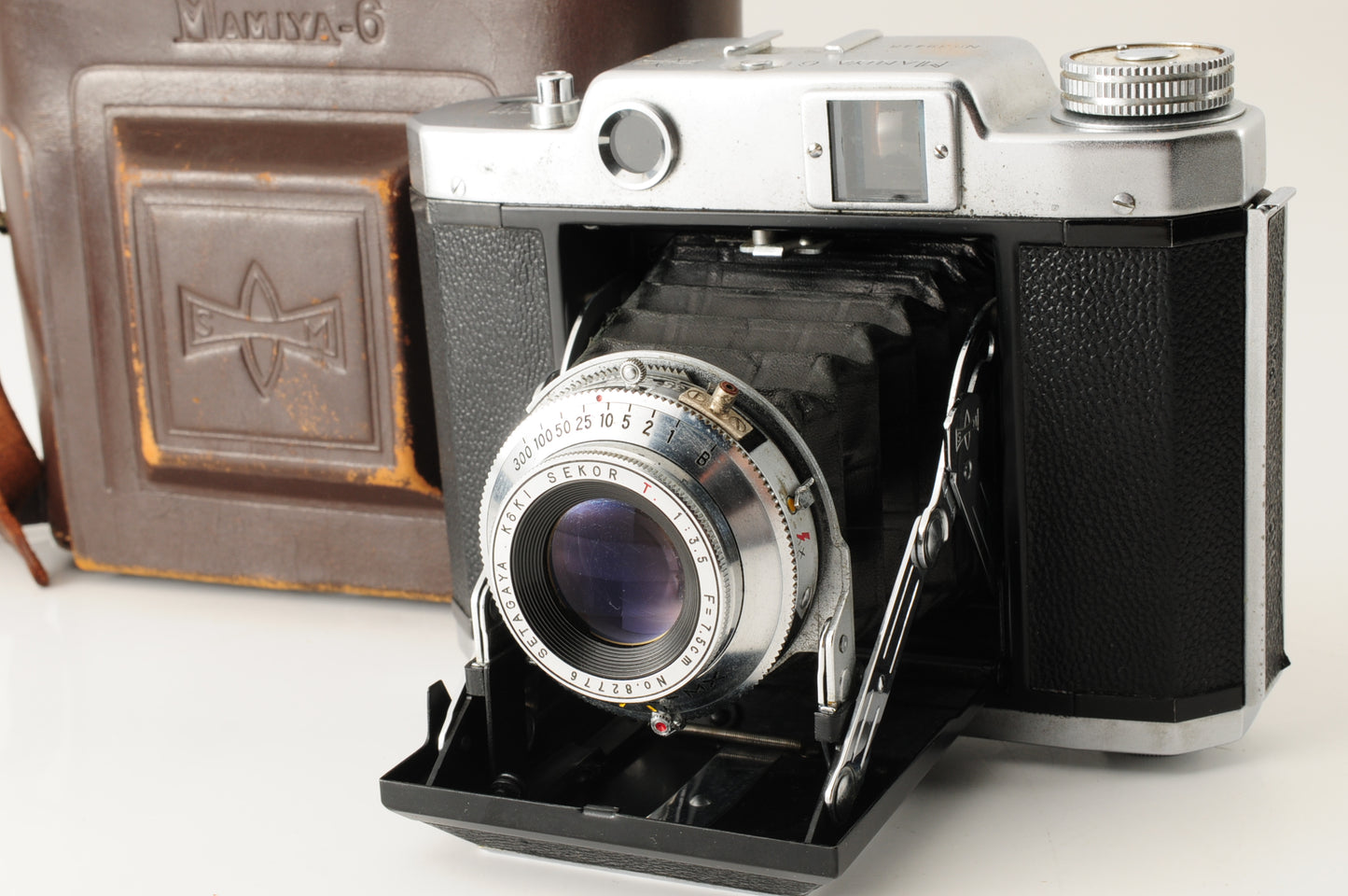 MAMIYA 6 Six Rangefinder Film Bellows Camera Sekor T 7.5cm 75mm F3.5 Lens【Good】
