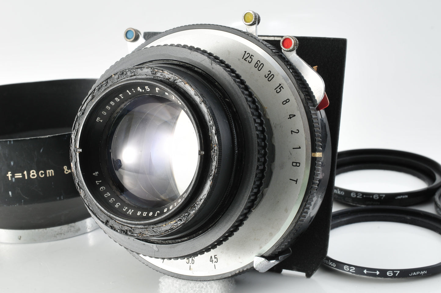 Carl Zeiss Tessar 180mm 18cm F4.5 Large Format Lens Wista Board JAPAN【Exc5+】