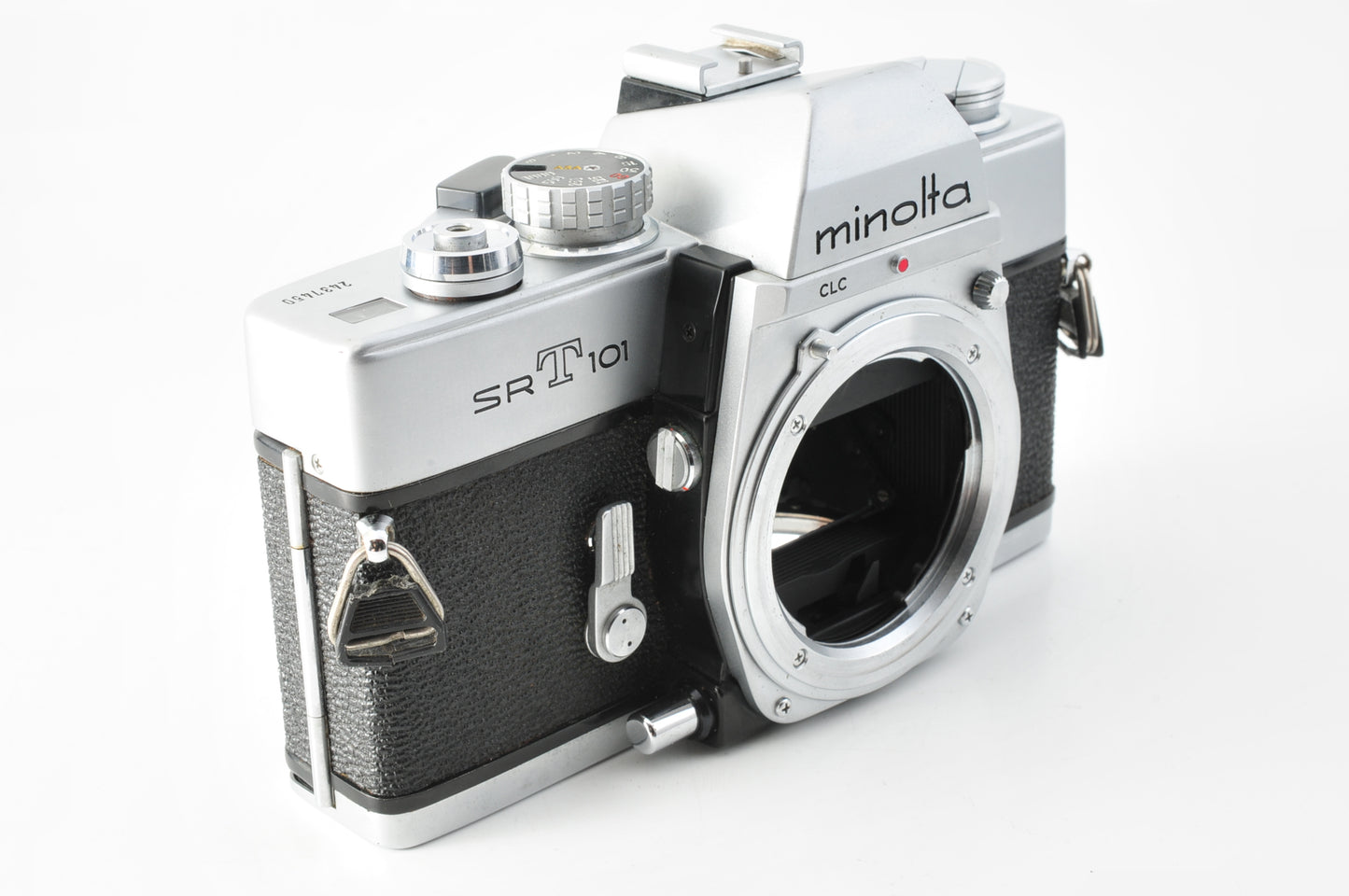 MINOLTA SR-T101 35mm Film Camera Silver MC ROKKOR-PF 58mm F1.4 Lens JAPAN【Exc5+】