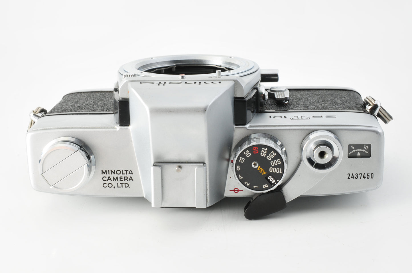 MINOLTA SR-T101 35mm Film Camera Silver MC ROKKOR-PF 58mm F1.4 Lens JAPAN【Exc5+】