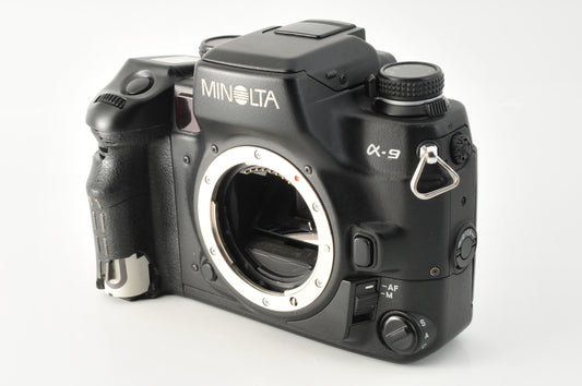 Minolta α-9 a-9 Alpha Maxxum Dynax SLR Film Camera Black Body from Japan【Exc4+】