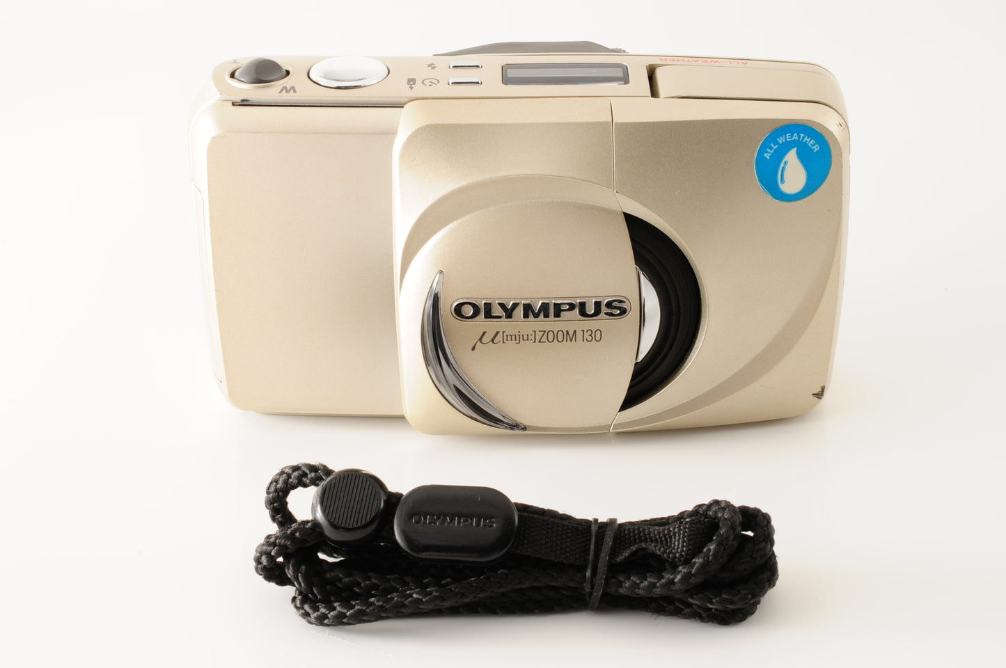 Olympus Mju μ Zoom 130 Gold Point & Shoot AF Film Camera JAPAN【Near Mint】