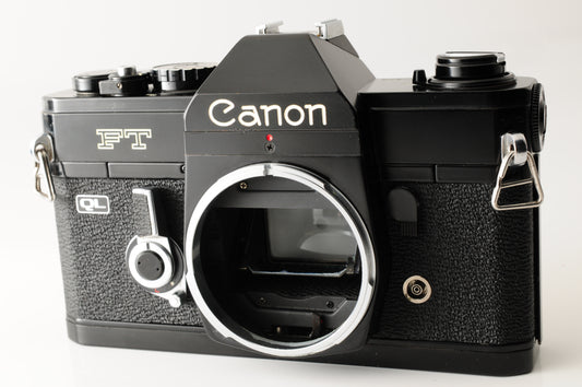 Canon FT QL 35mm SLR Film Camera Black FL 50mm F1.8 Lens JAPAN【Exc4+】