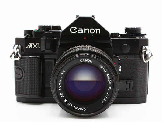 Canon A-1 35mm SLR Camera New FD 50mm f1.4 Lens from JAPAN【Exc+4】