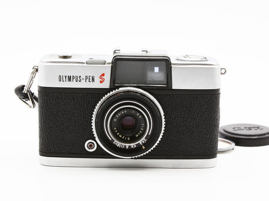 Olympus PEN S 35mm Half Frame Film Camera D.Zuiko 28mm f/3.5 Lens JAPAN 【Exc+4】