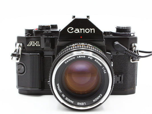 Canon A-1 35mm SLR Film Camera FD 50mm f1.4 Lens from JAPAN【Exc+4】