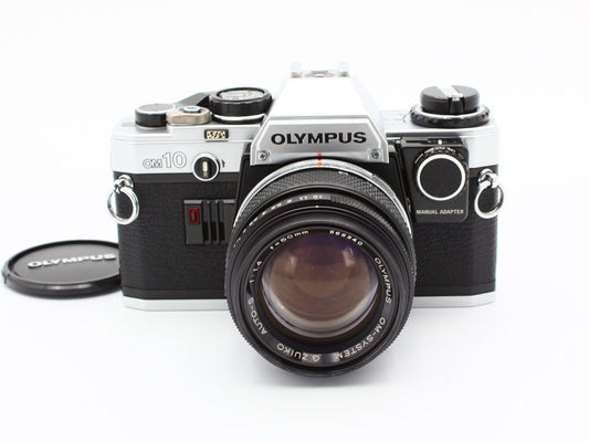 Olympus OM-10 SLR 35mm Film Camera AUTO-S 50mm f/1.4 Lens from JAPAN【Exc+3】