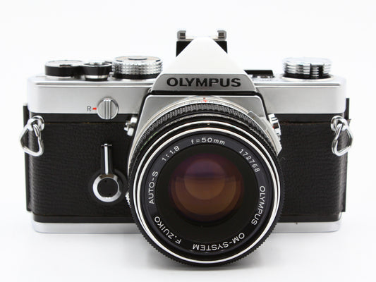 Olympus OM-1 35mm SLR Camera F.Zuiko Auto-S 50mm f1.8 Lens【Very Good】