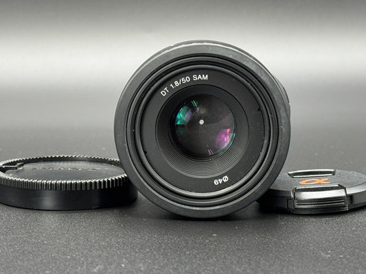 Sony 50mm f/1.8 DT SAM SAL50F18 Lens For Sony A mount DSLR Camera from JAPAN【Exc+3】