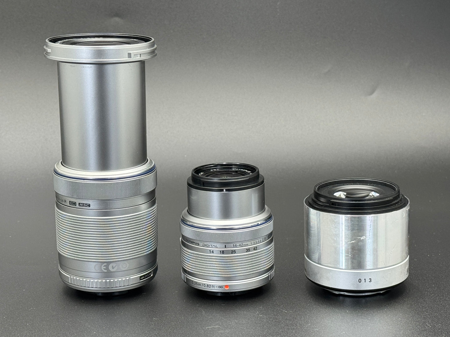 Olympus PEN Lite E-PL5 White 16.5 MP DSLR Camera 14-42/40-150/60 3 Lenses【Exc+4】