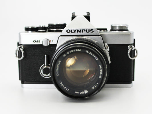 OLYMPUS OM-2 SLR Film Camera G.ZUIKO AUTO-S 50mm f/1.4 Lens from JAPAN【Exc+4】