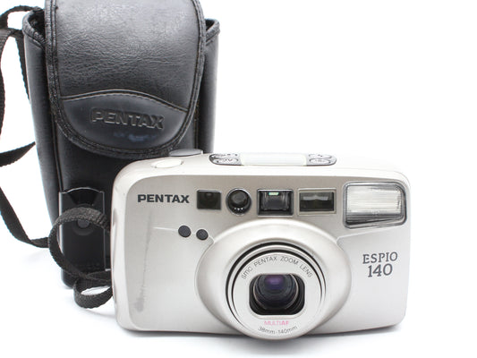 PENTAX ESPIO 140 Silver 35mm Compact Film Camera 38-140mm Lens【Exc+4】