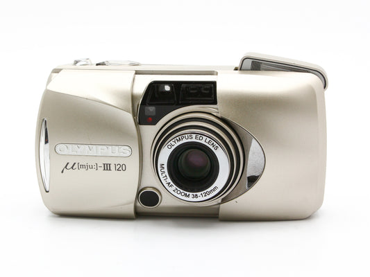 OLYMPUS mju-III 120 35mm Point & Shoot Film Camera 38-120mm Zoom Lens【Very Good】