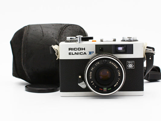 Ricoh ELNICA F Rangefinder 35mm Film Camera RIKENON 40mm f/2.8 Japan【Very Good】