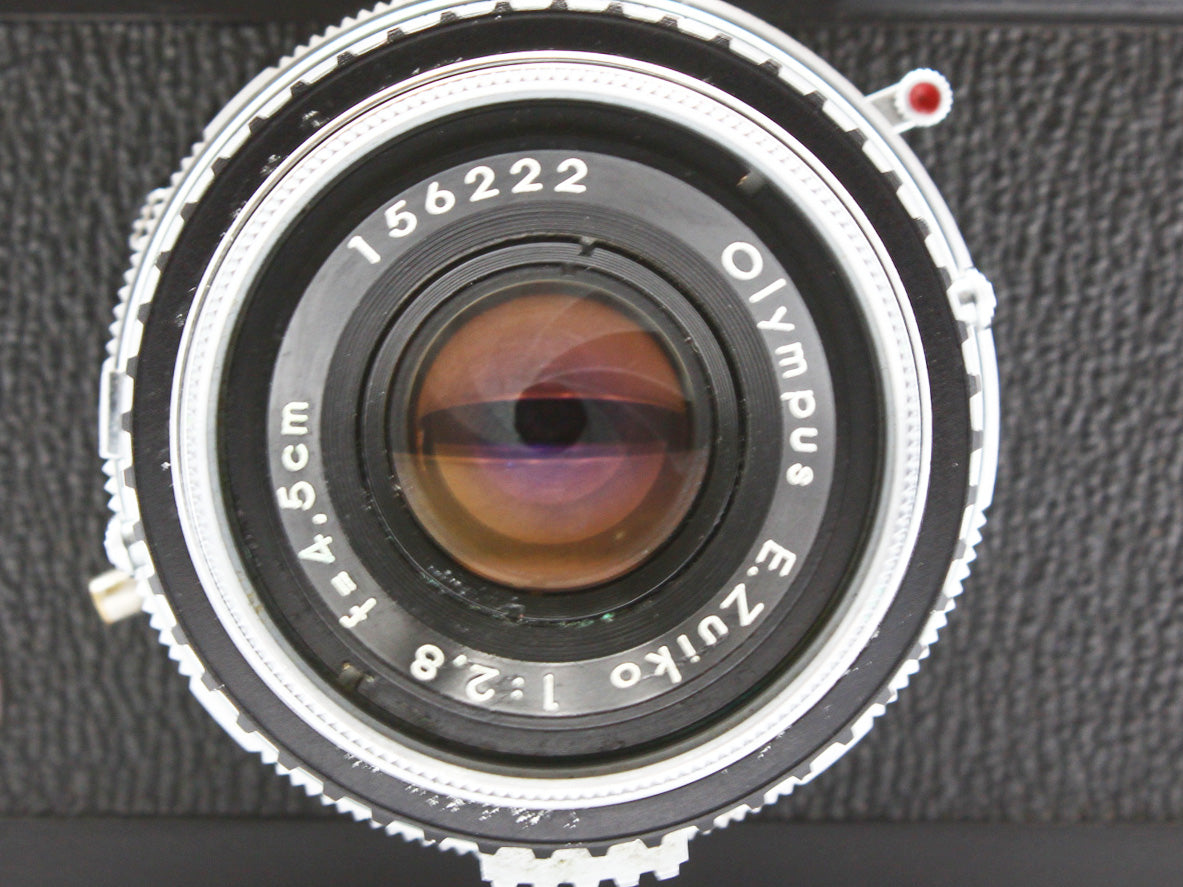 Olympus ACE 35mm Film Camera E.Zuiko 45mm f/2.8 Repainted Black JAPAN【Exc+4】