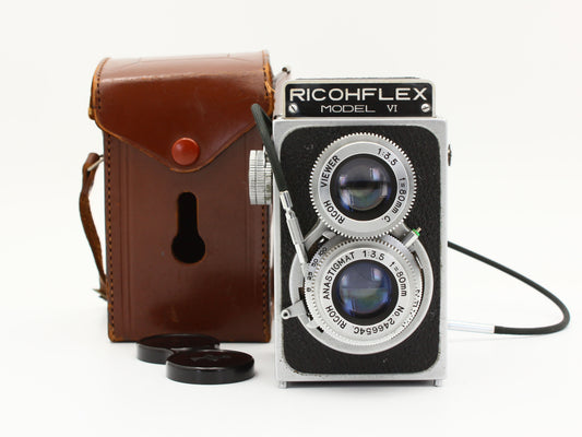RICOHFLEX MODEL Ⅵ TLR Film Camera RICOH ANASTIGMAT 80mm f/3.5 Lens JAPAN【Exc+3】