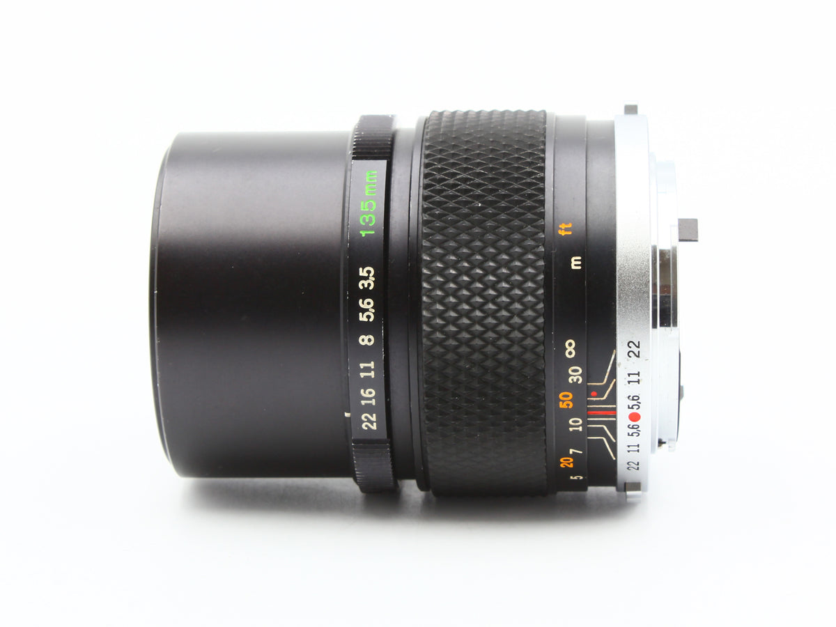 OLYMPUS OM10 SLR Film Camera E.Zuiko Auto-T 135mm f/3.5 Lens JAPAN【Exc+3】