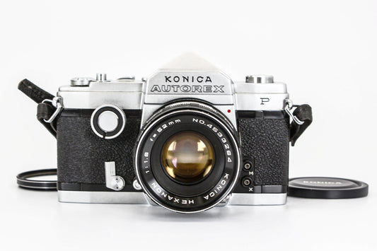 Konica Autorex P 35mm Film Camera Konica Hexanon 52mm f/1.8 Lens JAPAN【Exc+4】