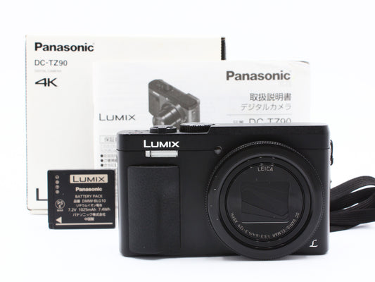 Panasonic LUMIX DC-TZ90 Black Digital camera Leica 30x Zoom Lens JAPAN【Exc+5】