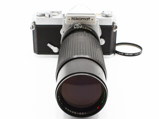 Nikomat FTN Film Camera Tokina RMC 100-300mm f/5.6 Zoom Lens for Nikon Ai【As-is】