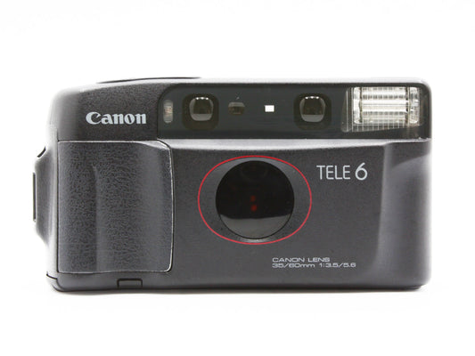 Canon Autoboy TELE 6 Date Point & Shoot 35mm Film Camera from JAPAN【Exc+5】