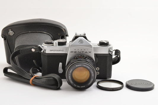 ASAHI PENTAX SPOTMATIC SP SLR Camera Super-Takumar 55mm f/1.8 Lens JAPAN【Exc+5】