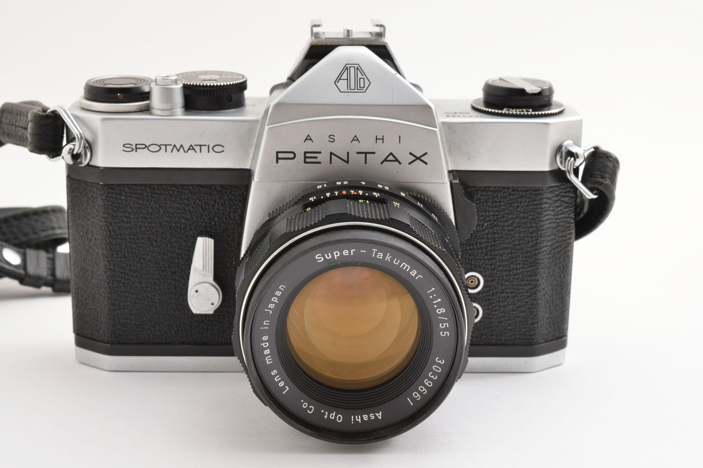 ASAHI PENTAX SPOTMATIC SP SLR Camera Super-Takumar 55mm f/1.8 Lens JAPAN【Exc+5】