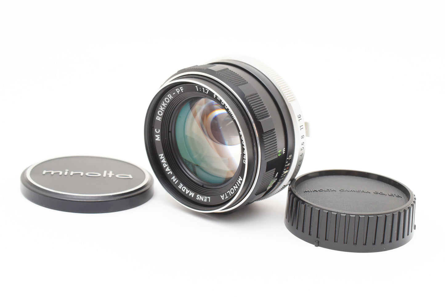 Minolta MC Rokkor PF 55mm f1.7 MF Standard Lens From JAPAN【Exc+3】