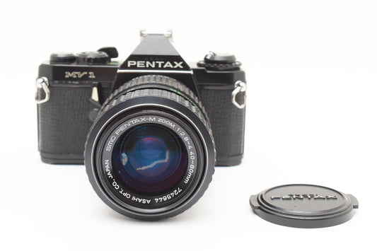 Pentax MV-1 SLR Film Camera 40-80mm f/2.8-4 Lens from JAPAN【Exc+3】