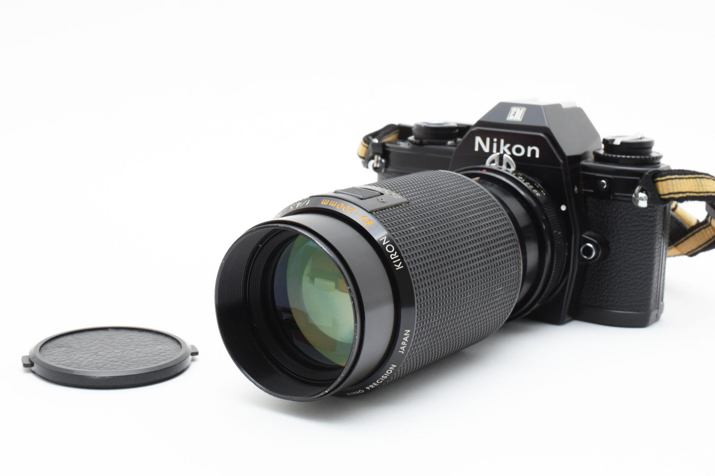 Nikon EM Black Film Camera Kiron 80-200mm F/4.5 Macro MC Lens【Exc+4】