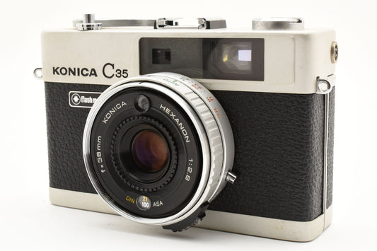 Konica C35 Flash Matic Rangefinder HEXANON 38mm f/2.8 from Japan【Exc+4】