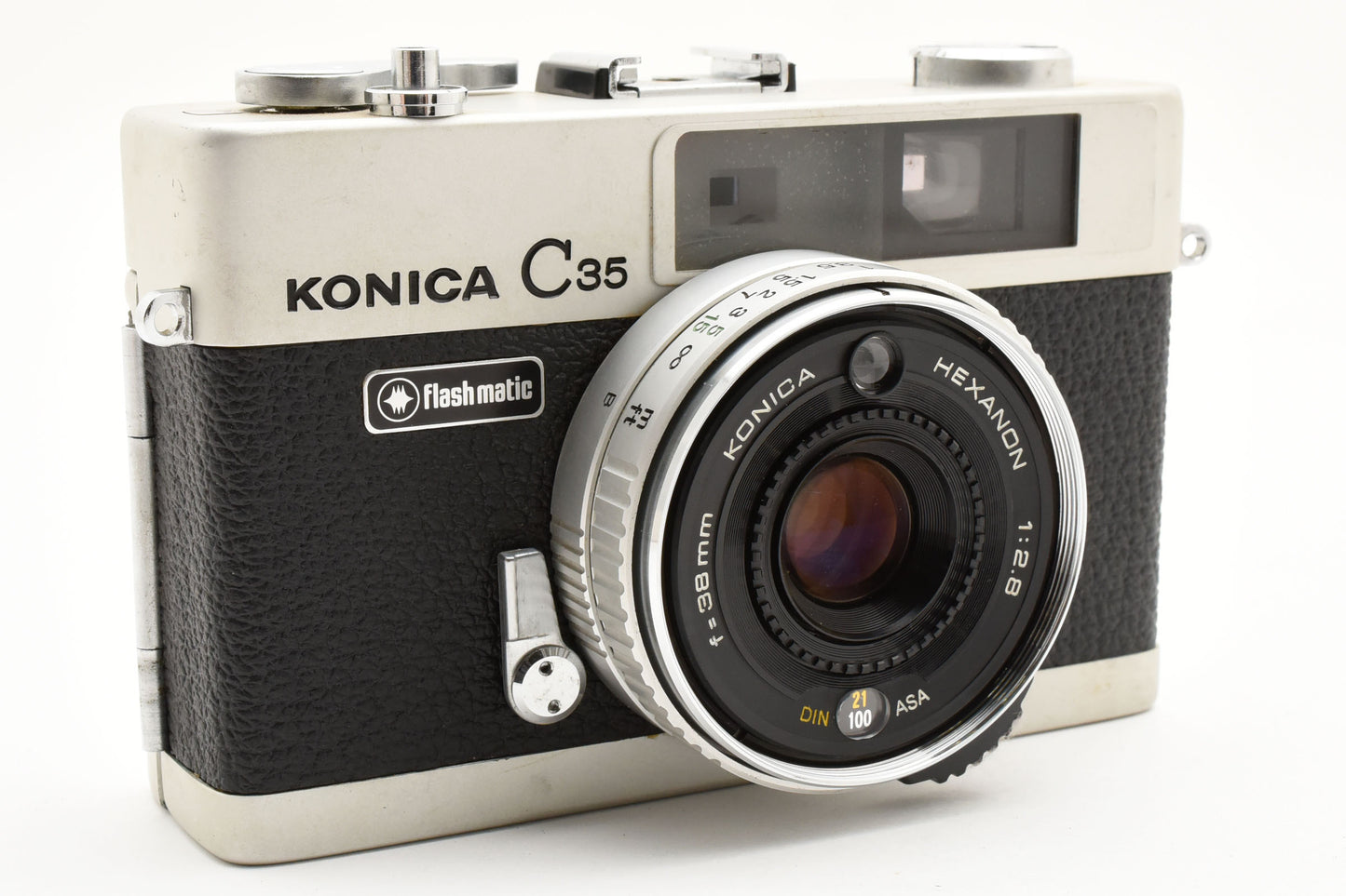 Konica C35 Flash Matic Rangefinder HEXANON 38mm f/2.8 from Japan【Exc+4】