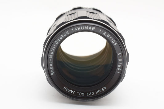 PENTAX Super Multi Coated TAKUMAR 105mm f/2.8 MF Lens from JAPAN【Exc+5】