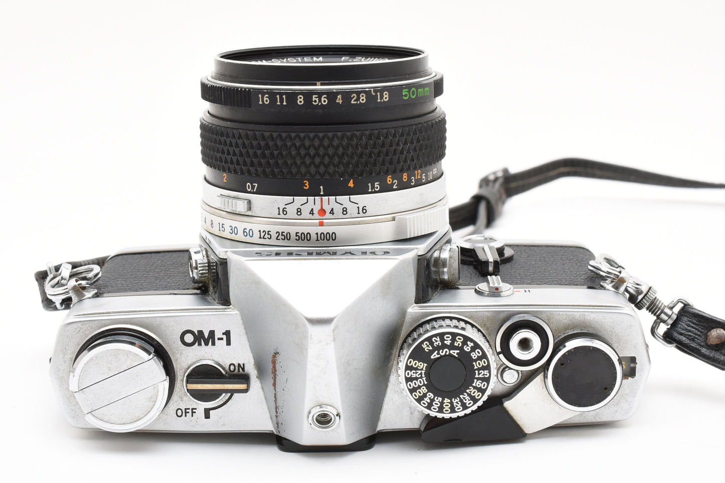 OLYMPUS OM-1 SLR Film F.Zuiko Auto-S 50mm f/1.8 Lens from JAPAN【Exc+3】
