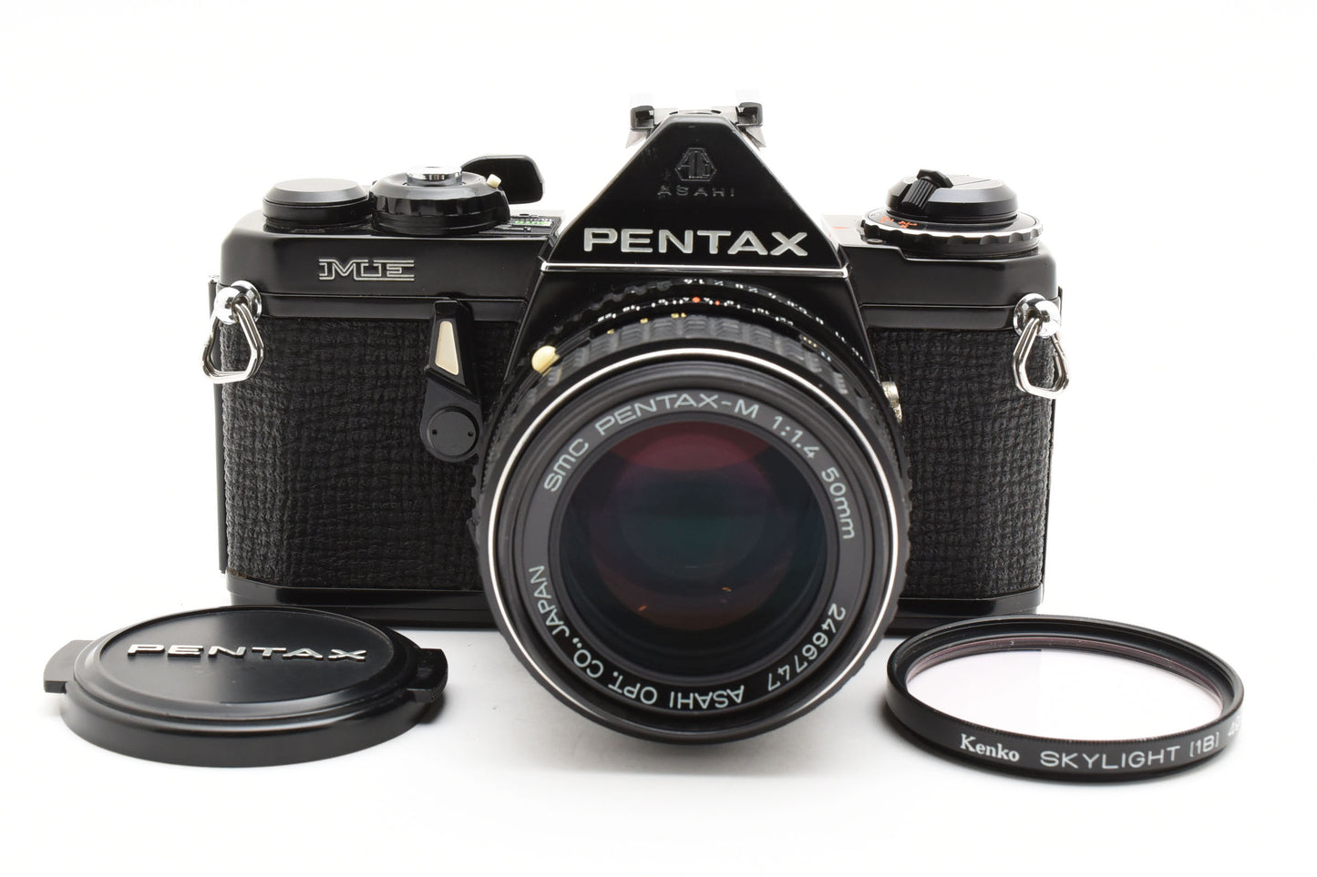 PENTAX ME 35mm SLR Film Camera SMC PENTAX-M 50mm f/1.4 MF Lens JAPAN【Exc+5】