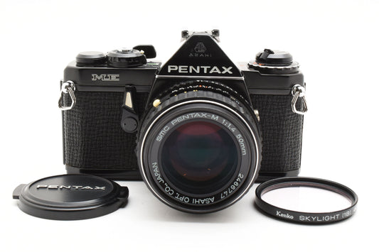 PENTAX ME 35mm SLR Film Camera SMC PENTAX-M 50mm f/1.4 MF Lens JAPAN【Exc+5】