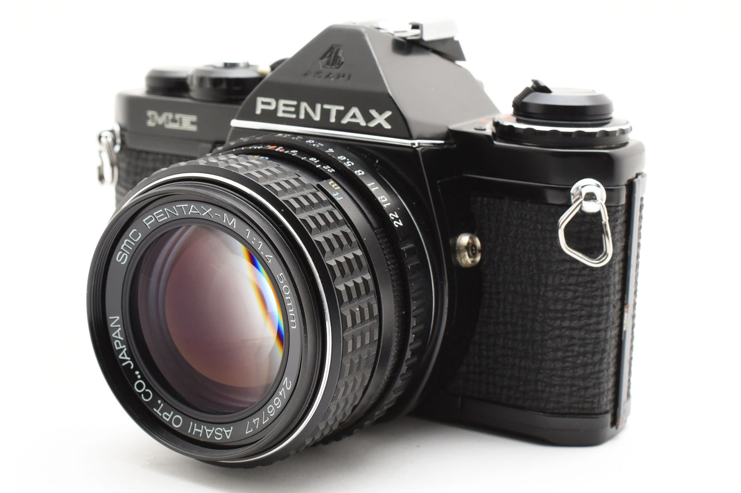 PENTAX ME 35mm SLR Film Camera SMC PENTAX-M 50mm f/1.4 MF Lens JAPAN【Exc+5】