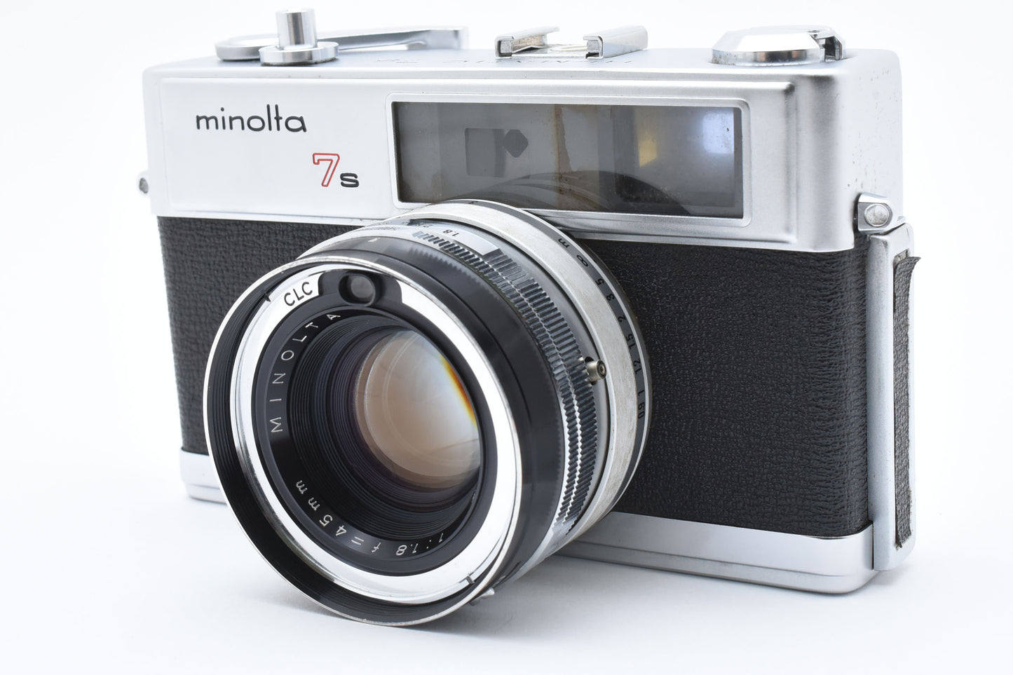 Minolta Hi Matic 7S Rangefinder Film Camera Rokkor PF 45mm f/1.8 Lens【Very Good】