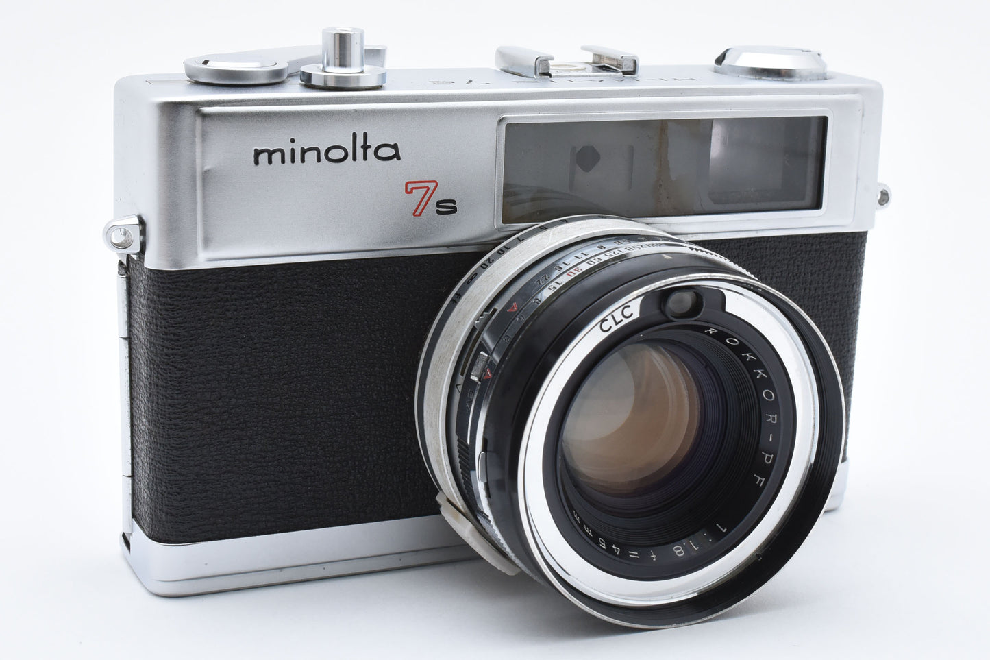 Minolta Hi Matic 7S Rangefinder Film Camera Rokkor PF 45mm f/1.8 Lens【Very Good】