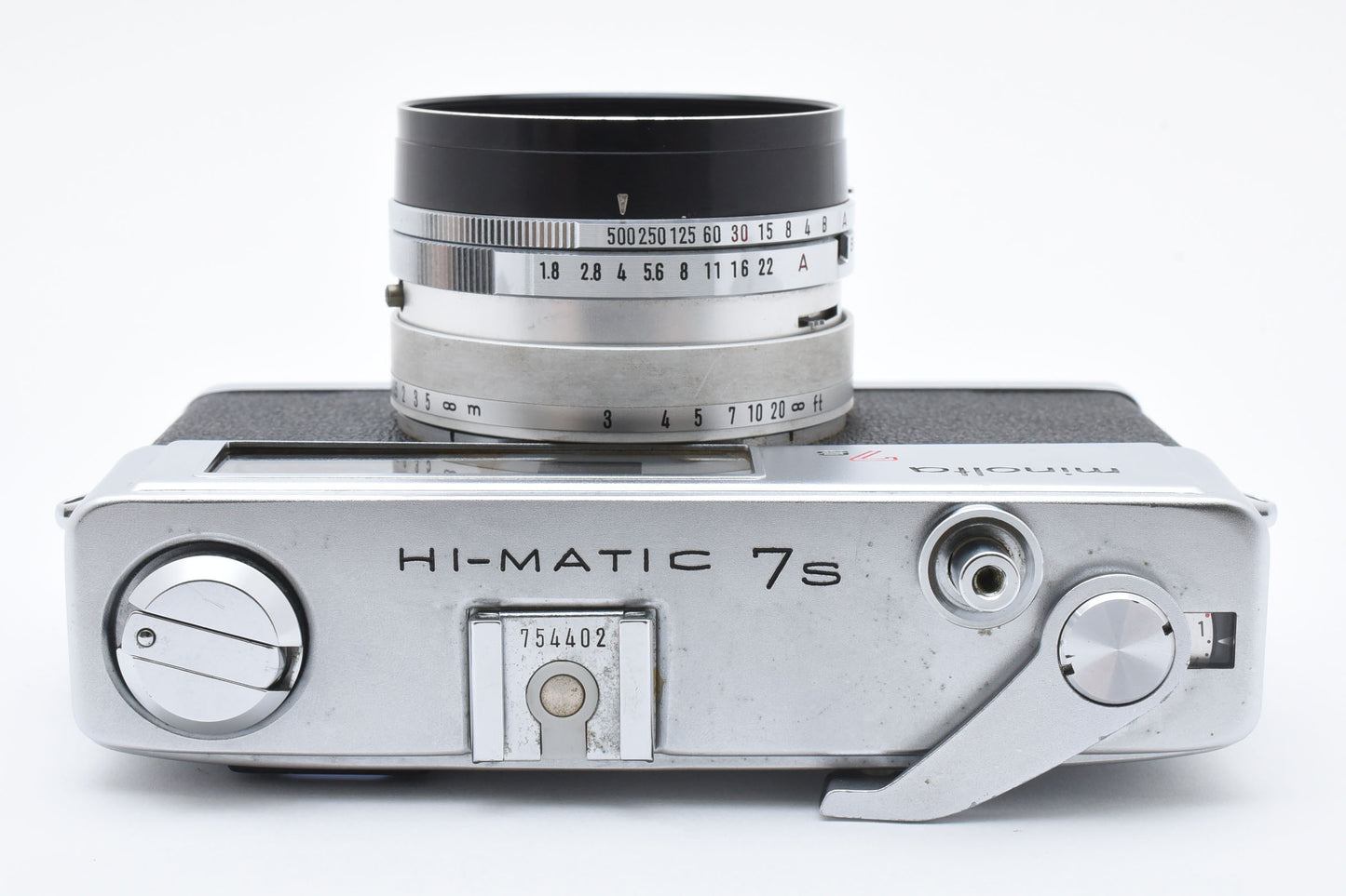 Minolta Hi Matic 7S Rangefinder Film Camera Rokkor PF 45mm f/1.8 Lens【Very Good】