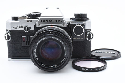 Olympus OM-10 Film Camera Zuiko MC Auto-S 50mm f/1.8 Lens From JAPAN【Exc+3】